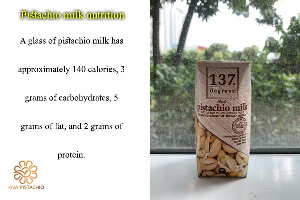 Pistachio milk nutrition