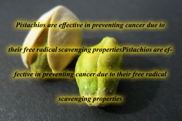 Pistachios as a food to prevent cancer