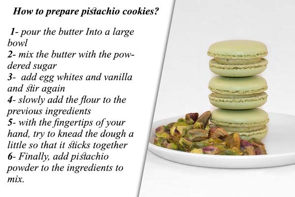 prepare pistachio cookies